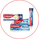 Colgate Zahnpasta Total, MaxFresh & Triple Action – starke Zahnhygiene für frischen Atem & Schutz. Link zu Colgate Markenseite/Zahnpasta.